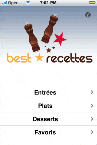 Application Iphone Best Recettes