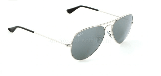 Lunettes de soleil aviator 3025 argent