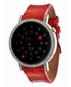 Montre femme swarovski rouge