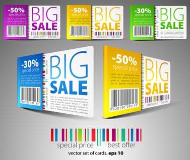 color vector sale cards