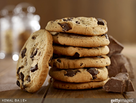 Par ici les bons cookies aux pépites de chocolats noir !