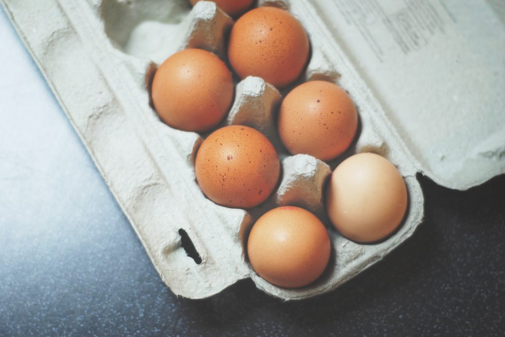 Boite d'oeufs en carton