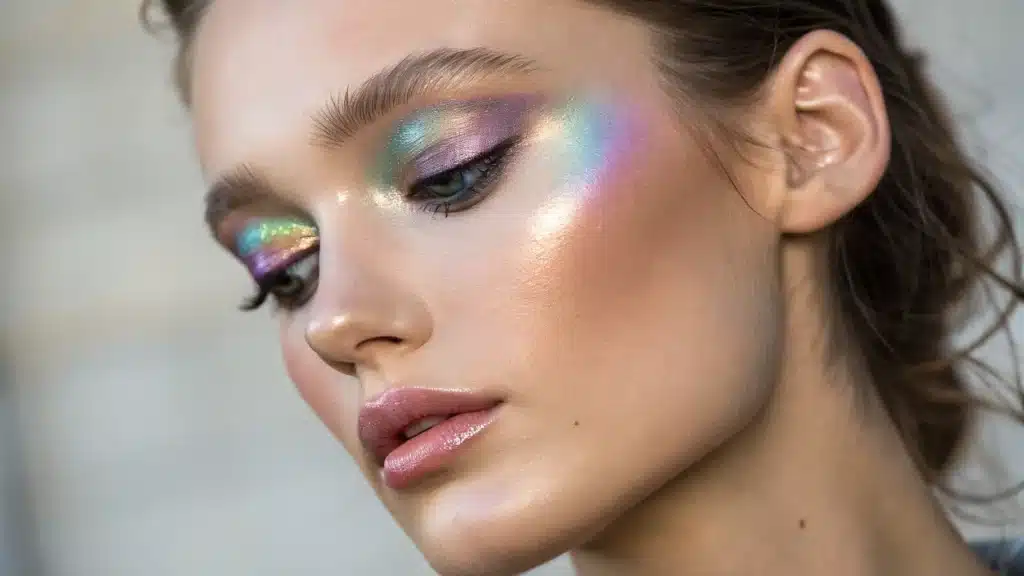 maquillage holographique