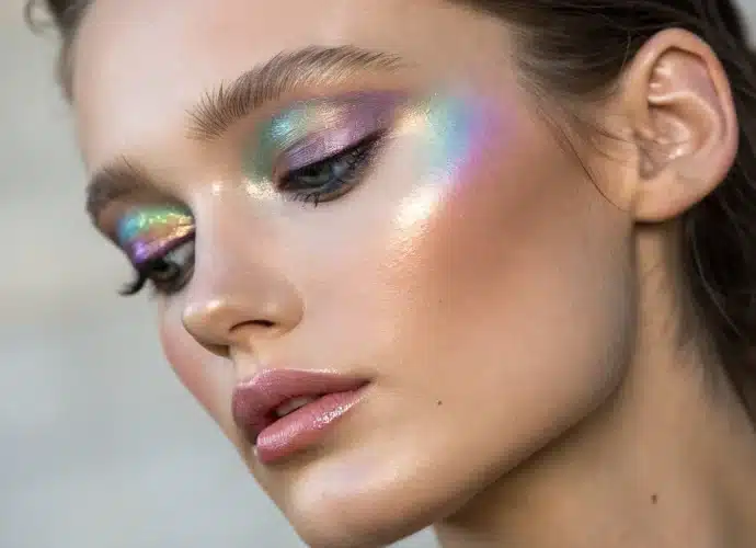 maquillage holographique